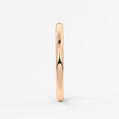 Classic round comfort-fit wedding band