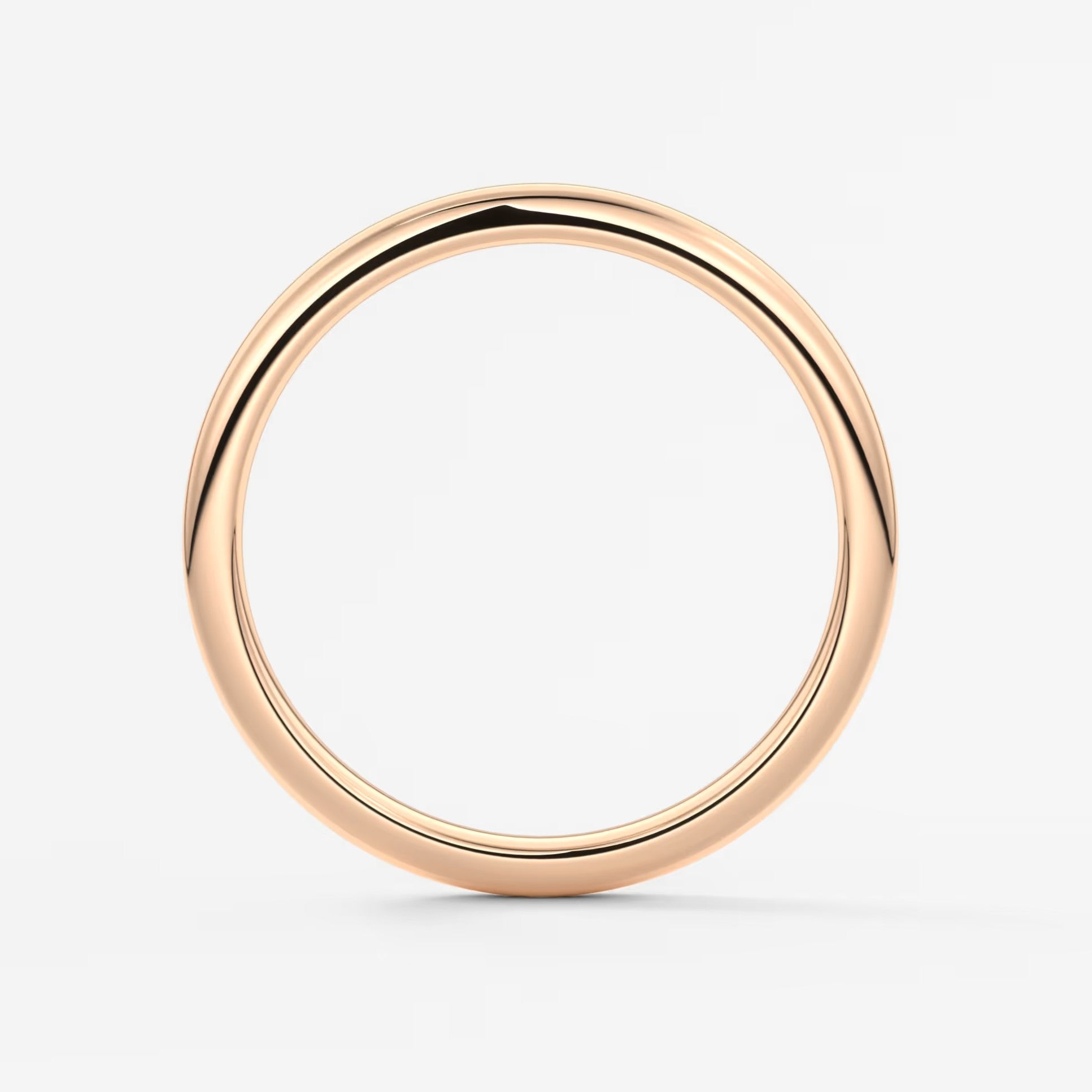 Classic round comfort-fit wedding band