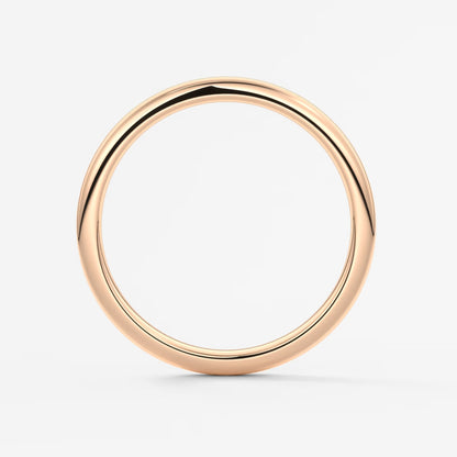 Classic round comfort-fit wedding band