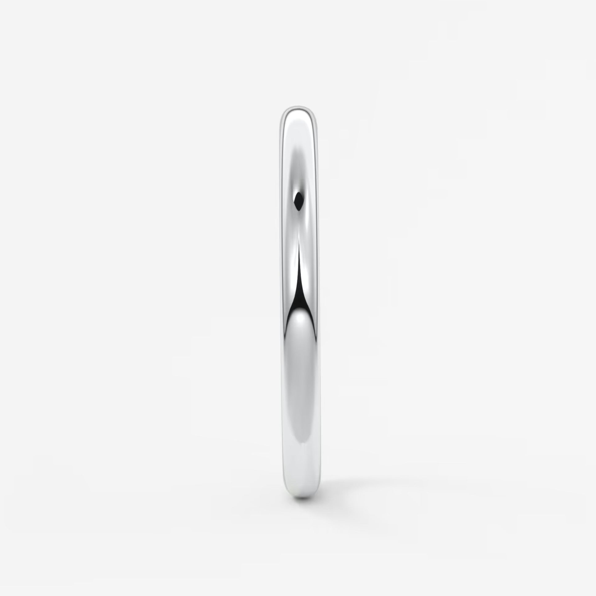 Classic round comfort-fit wedding band
