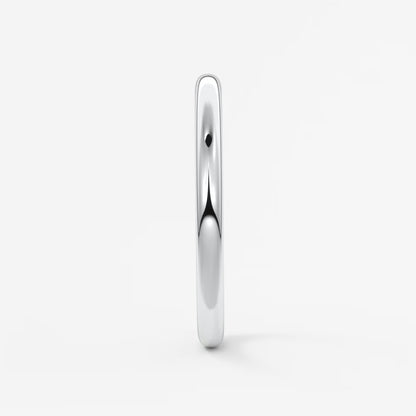 Classic round comfort-fit wedding band