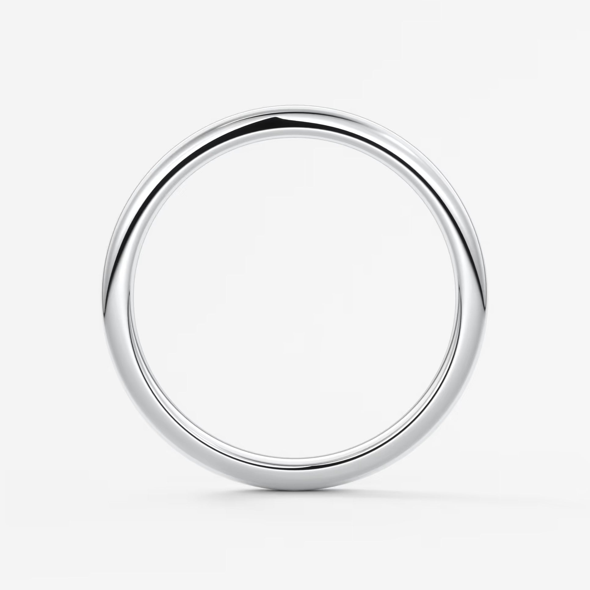 Classic round comfort-fit wedding band