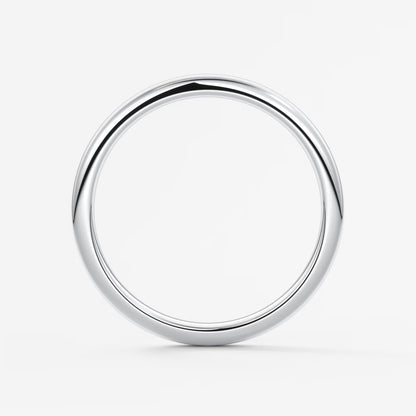 Classic round comfort-fit wedding band