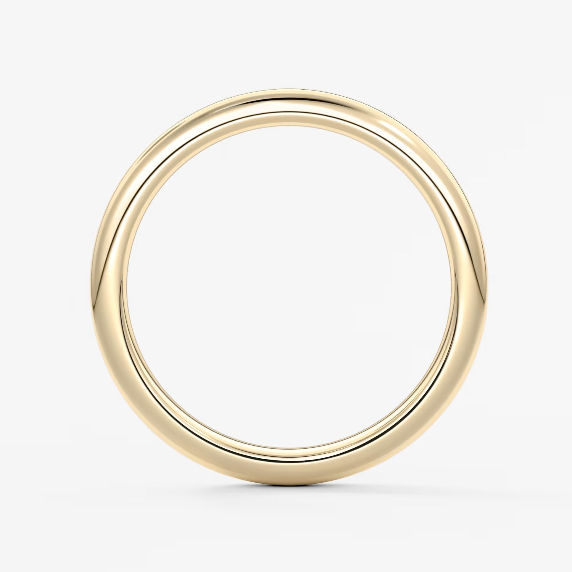 Classic round comfort-fit wedding band