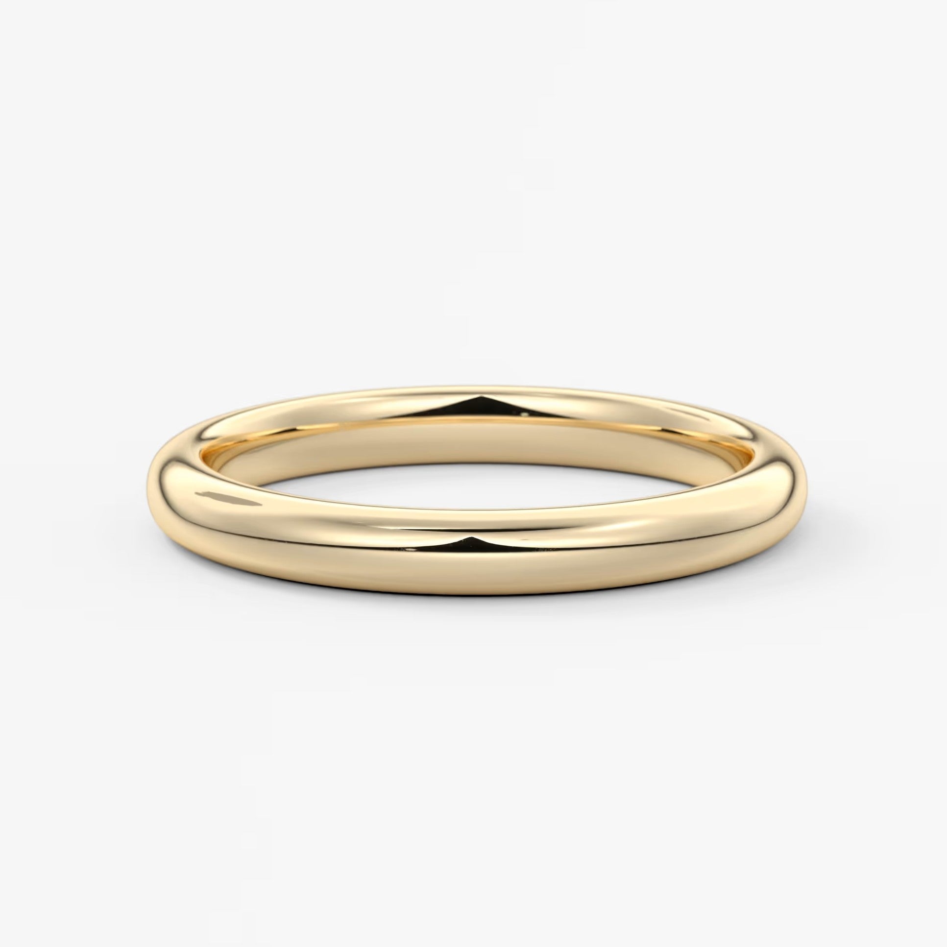 Classic round comfort-fit wedding band
