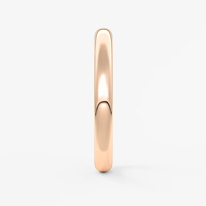 Classic round comfort-fit wedding band