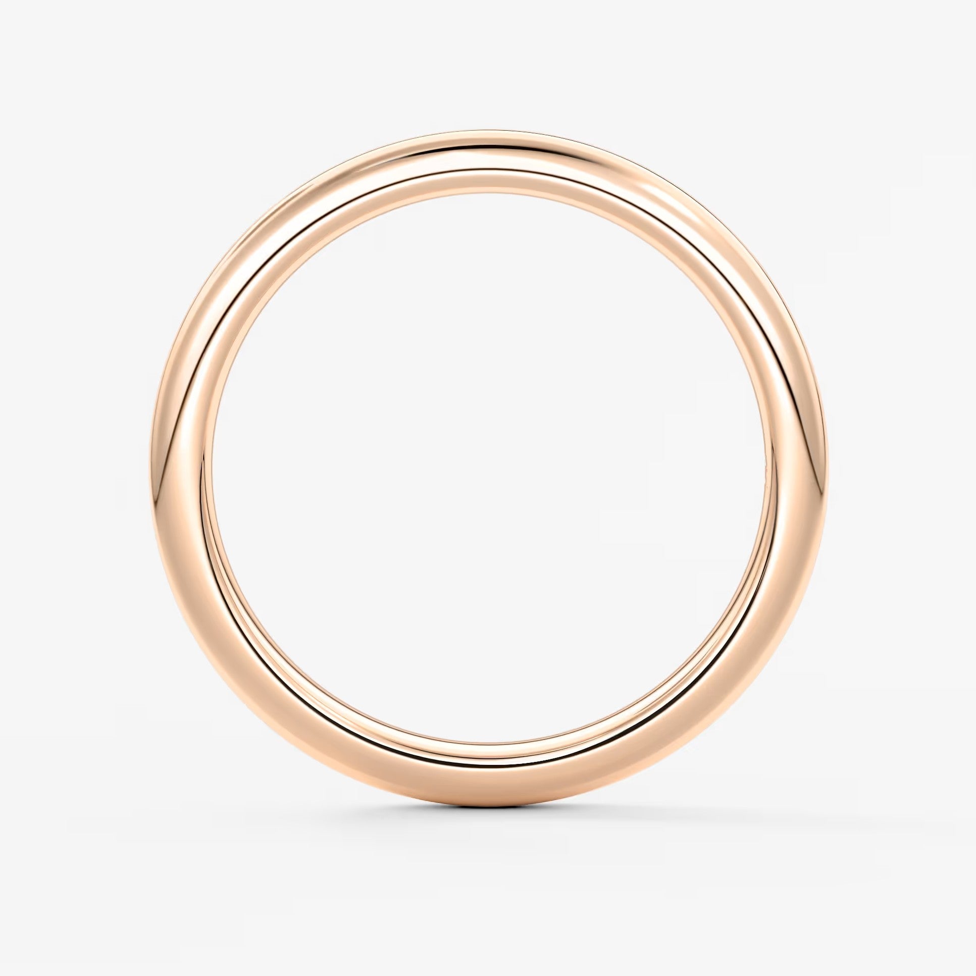 Classic round comfort-fit wedding band