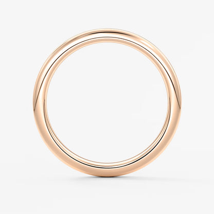Classic round comfort-fit wedding band