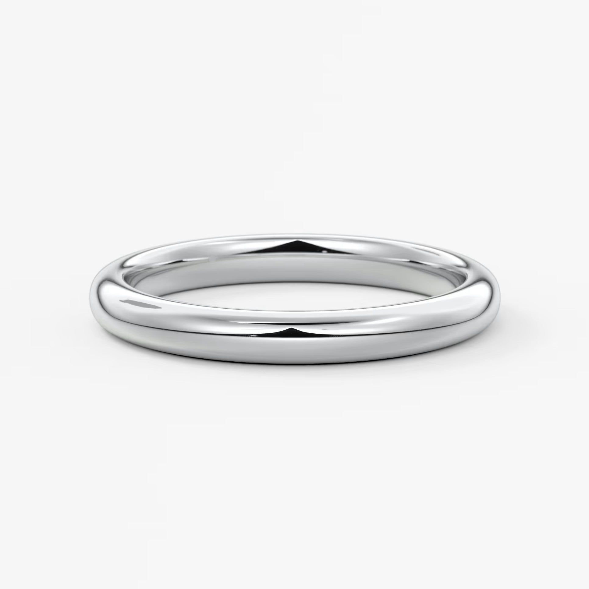 Classic round comfort-fit wedding band