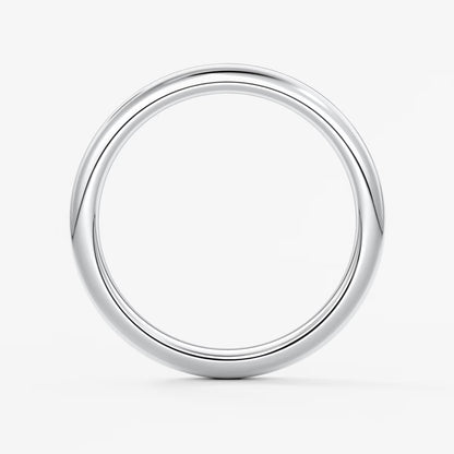 Classic round comfort-fit wedding band