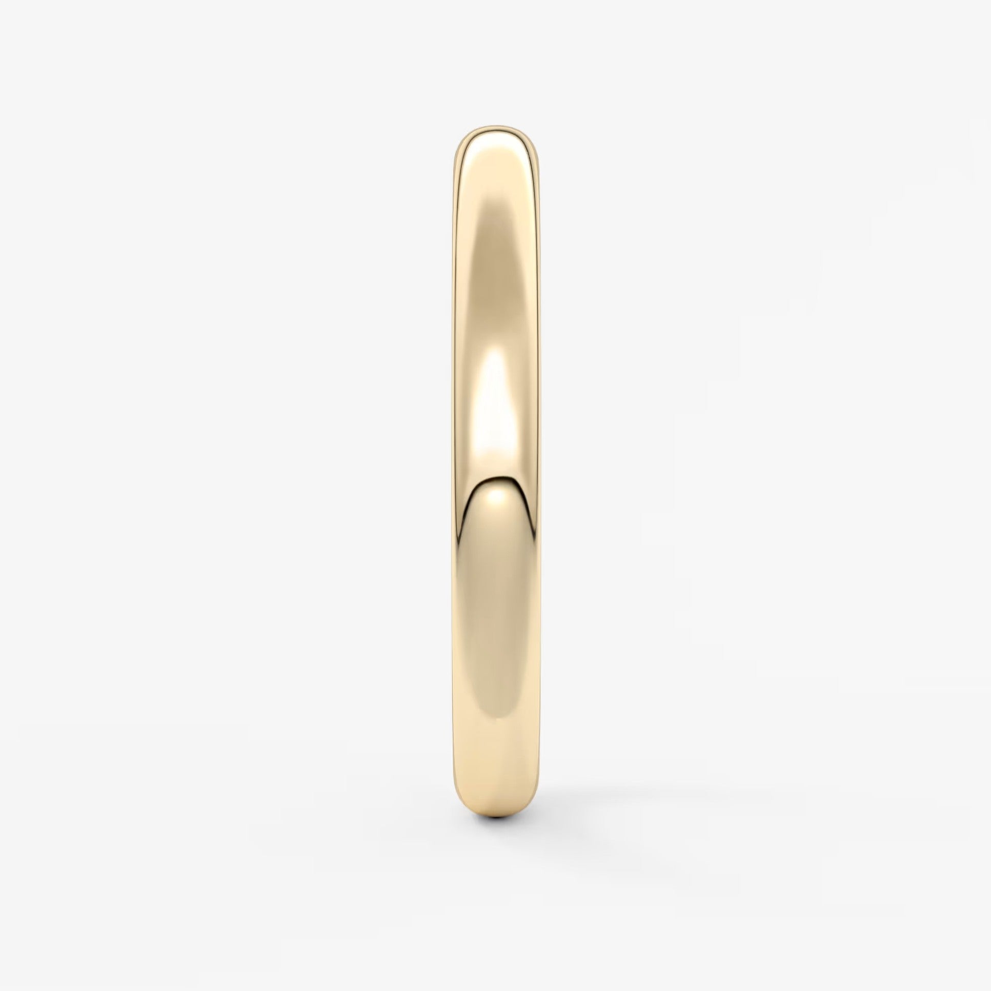 Classic round comfort-fit wedding band