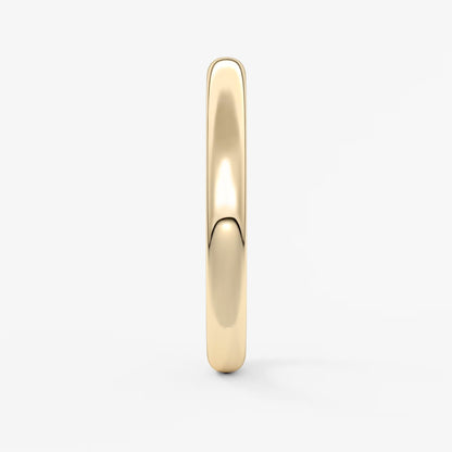 Classic round comfort-fit wedding band
