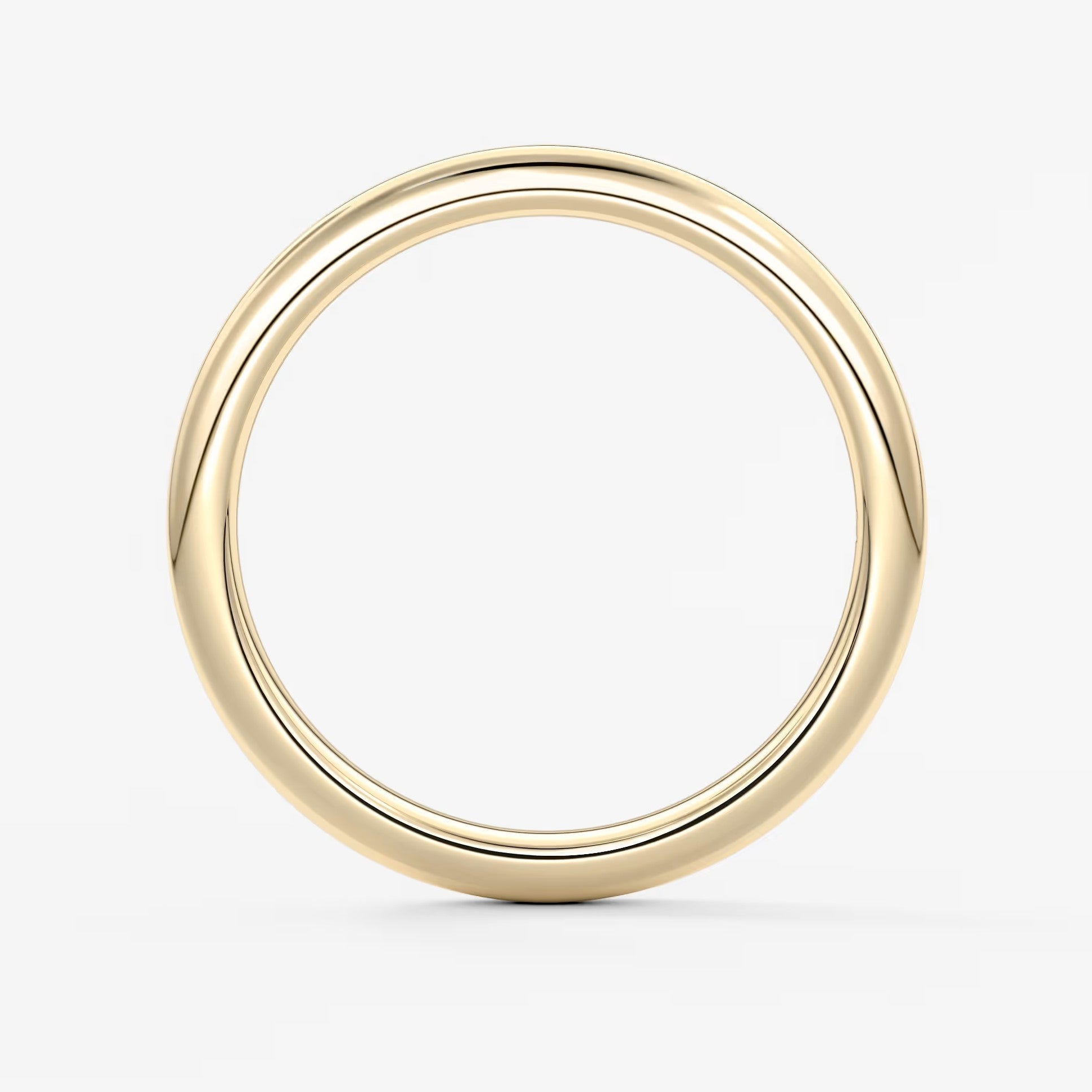 Classic round comfort-fit wedding band