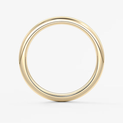 Classic round comfort-fit wedding band