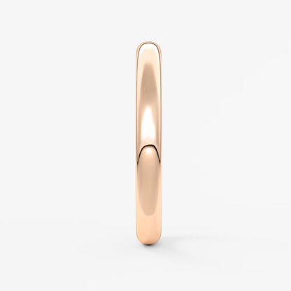Classic round comfort-fit wedding band