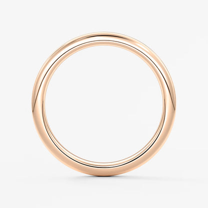 Classic round comfort-fit wedding band