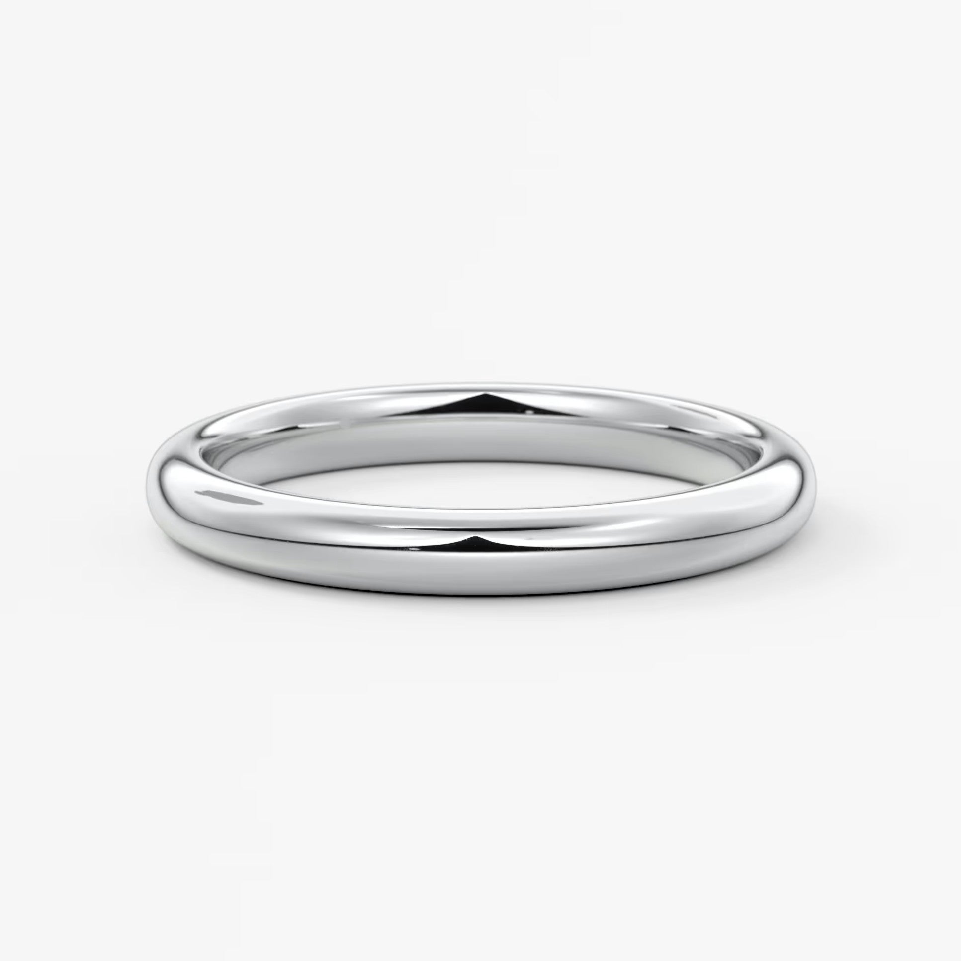 Classic round comfort-fit wedding band