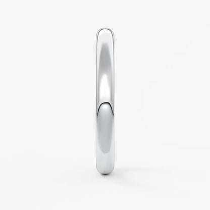 Classic round comfort-fit wedding band