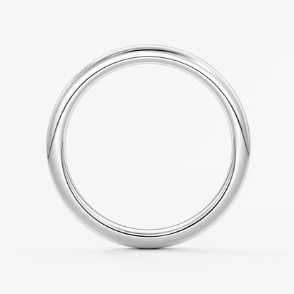 Classic round comfort-fit wedding band