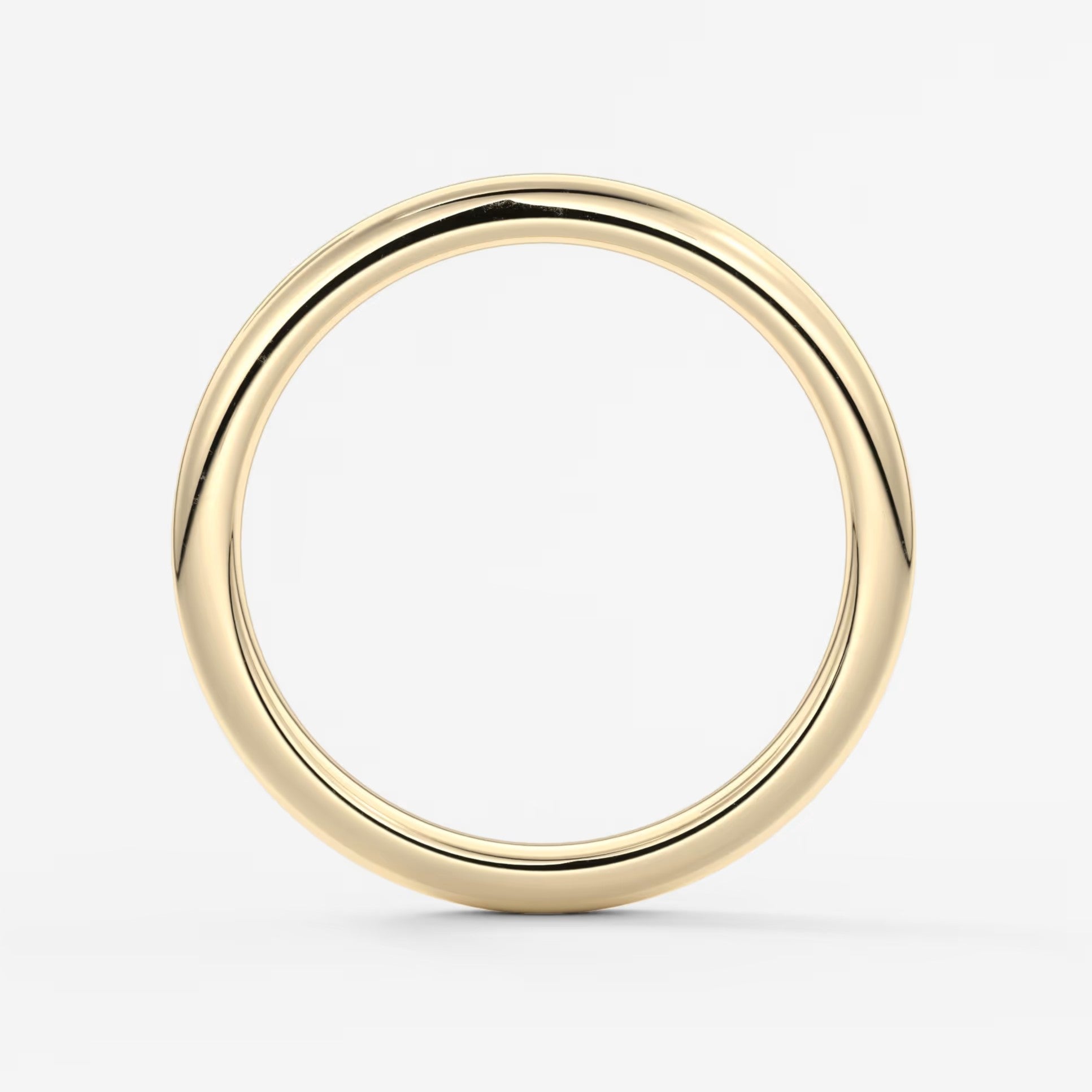 Classic round comfort-fit wedding band