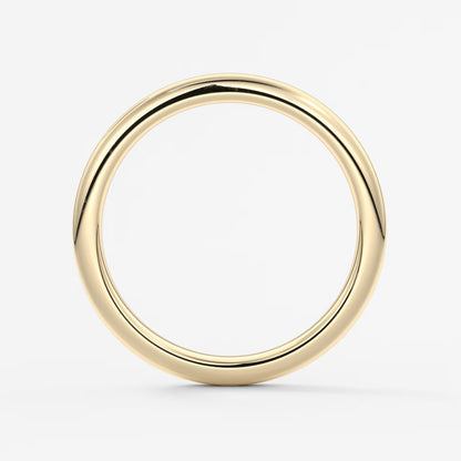 Classic round comfort-fit wedding band