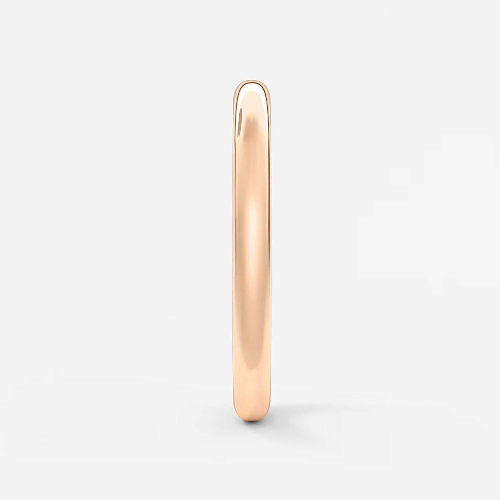Classic round comfort-fit wedding band