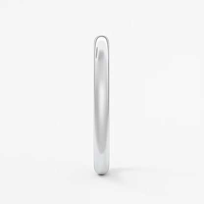 Classic round comfort-fit wedding band