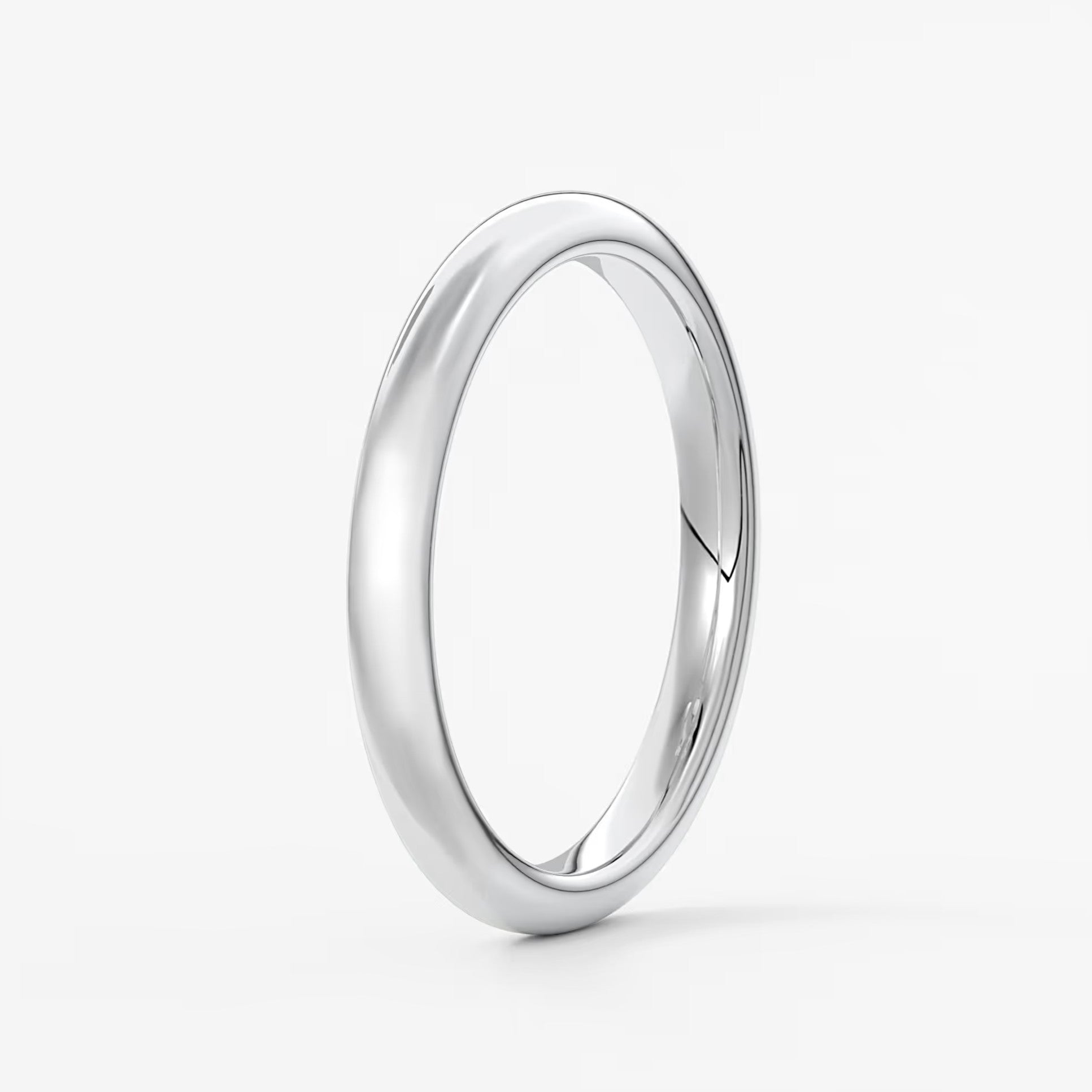 Classic round comfort-fit wedding band