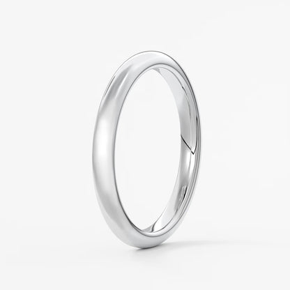 Classic round comfort-fit wedding band