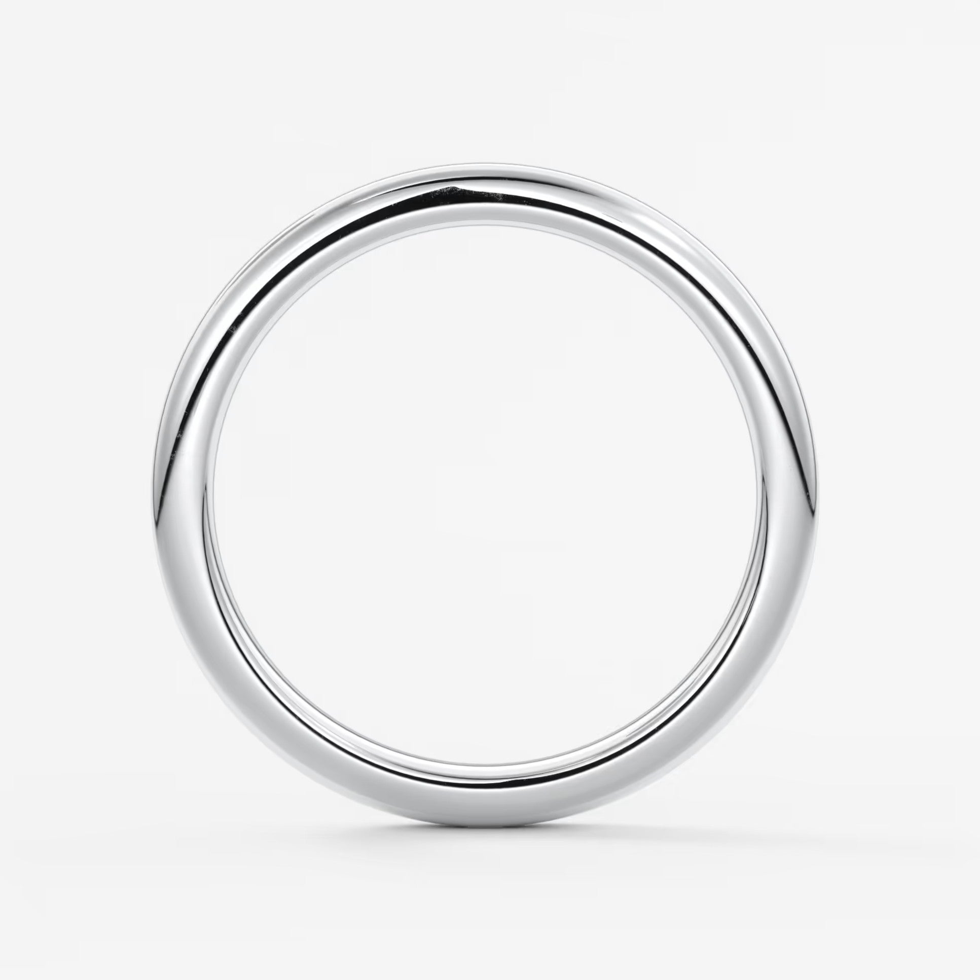 Classic round comfort-fit wedding band
