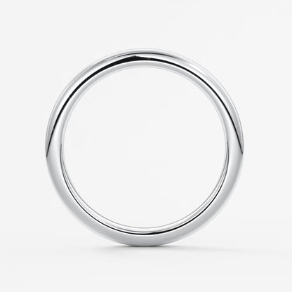 Classic round comfort-fit wedding band