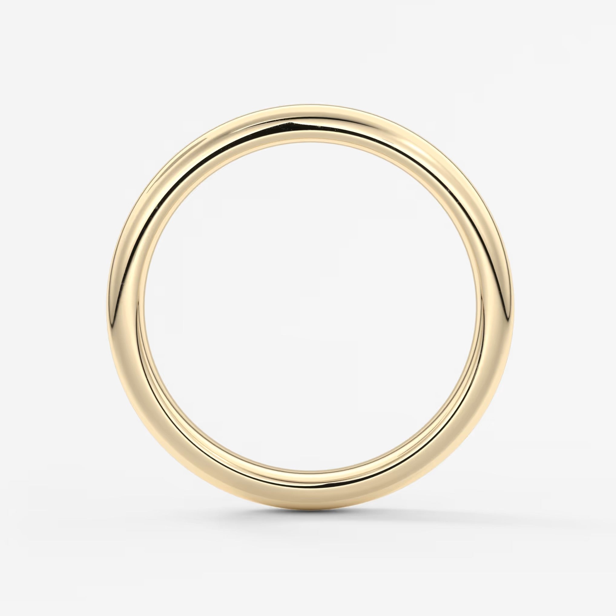 Classic round comfort-fit wedding band