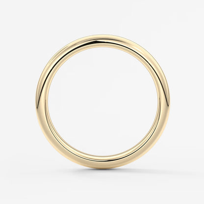 Classic round comfort-fit wedding band