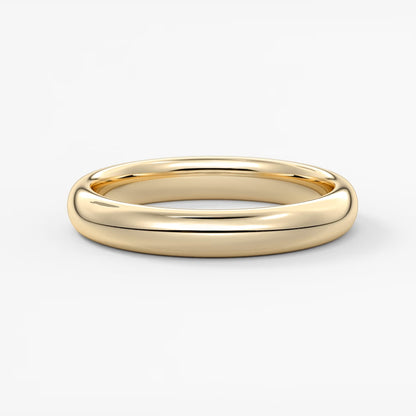 Classic round comfort-fit wedding band