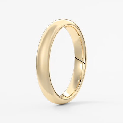 Classic round comfort-fit wedding band