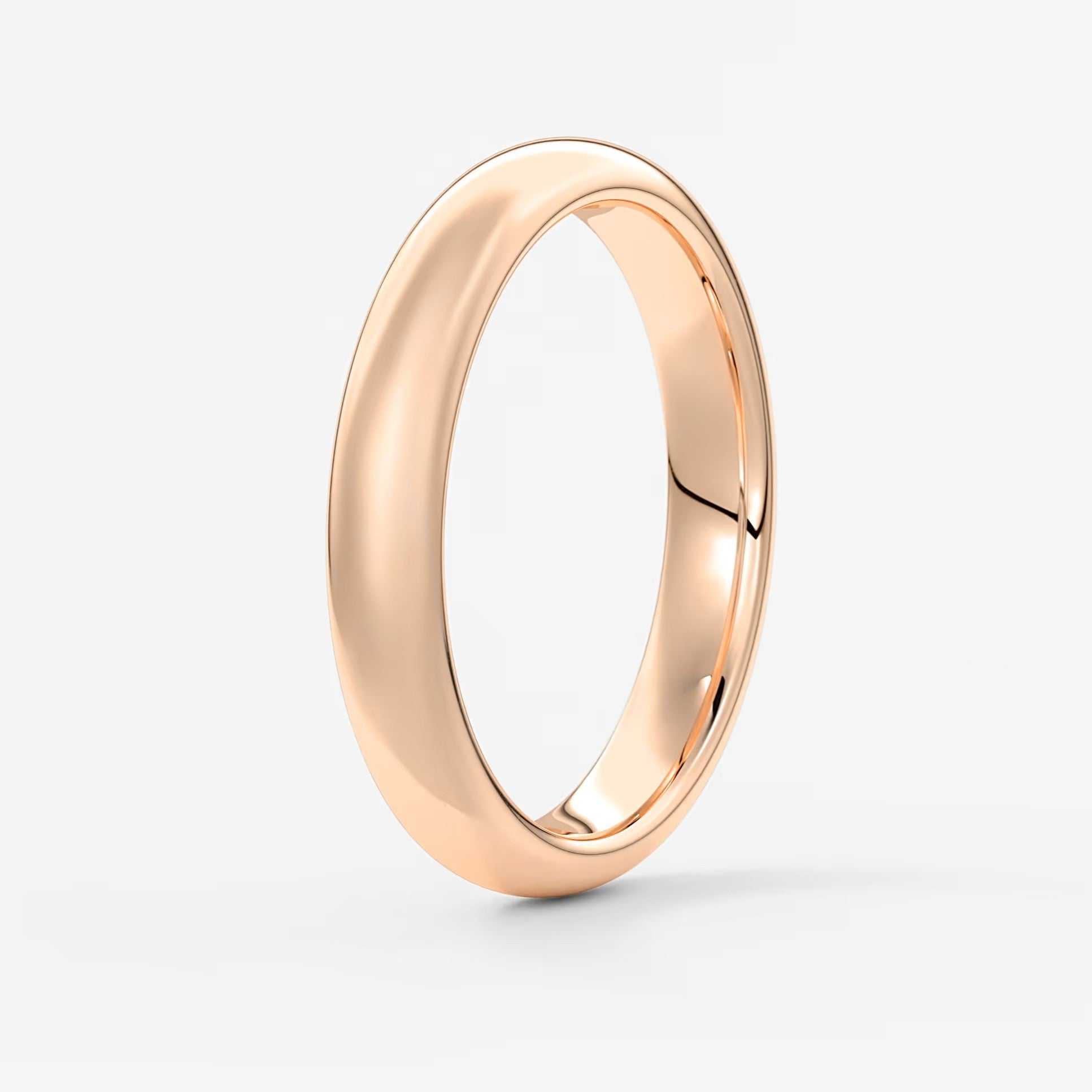 Classic round comfort-fit wedding band