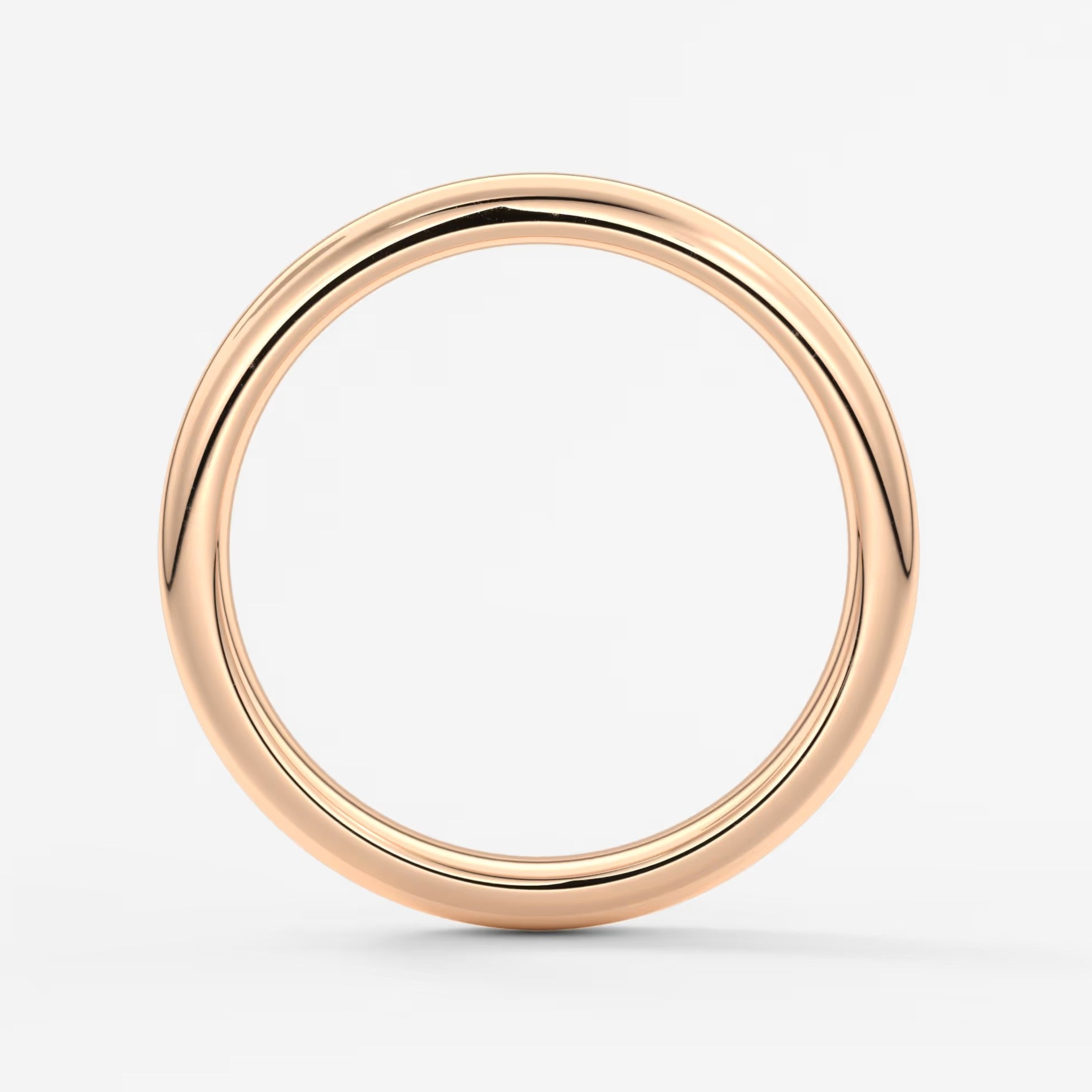 Classic round comfort-fit wedding band