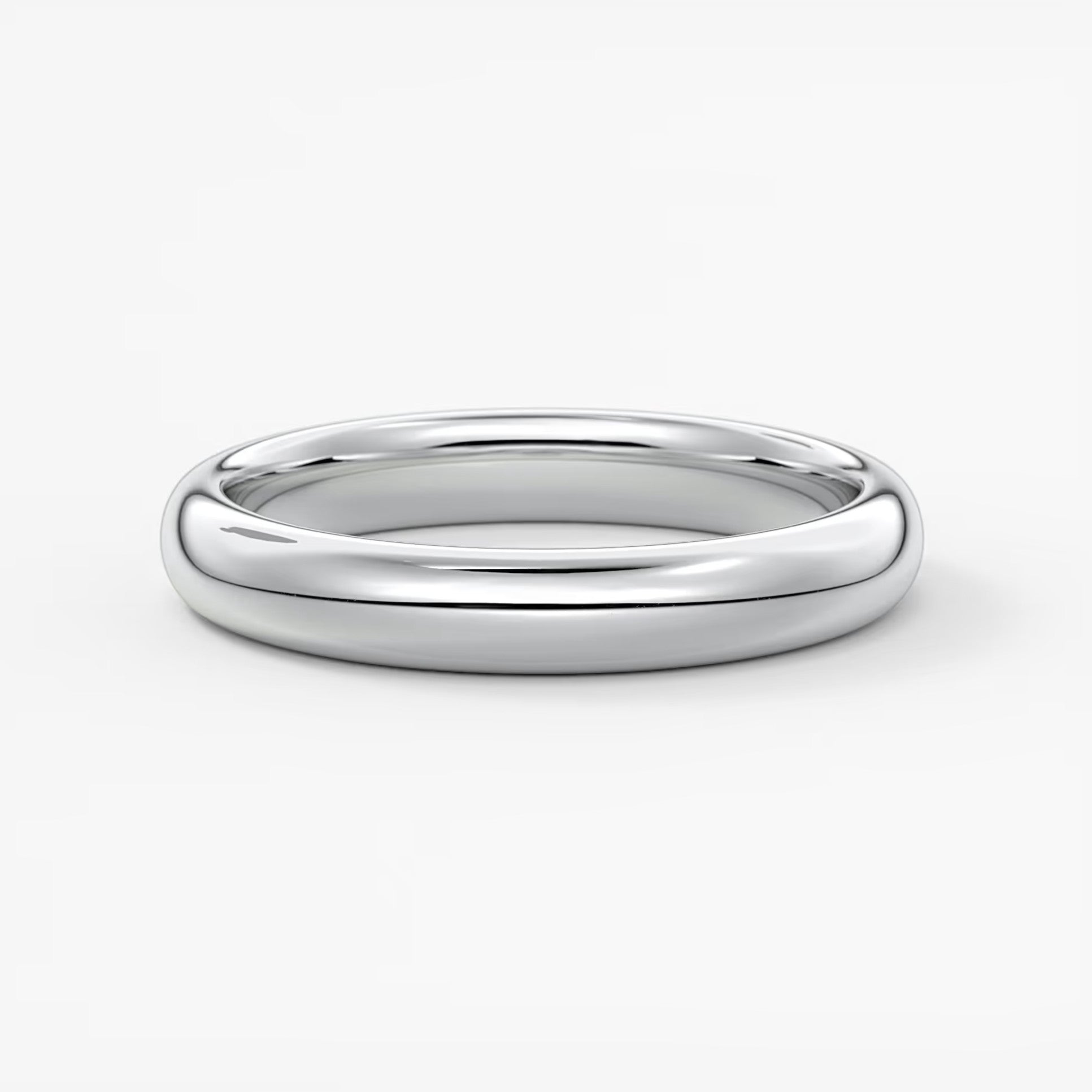 Classic round comfort-fit wedding band