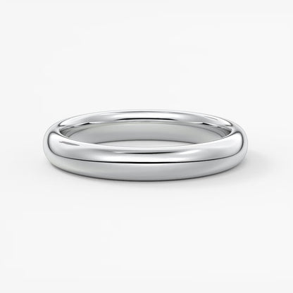 Classic round comfort-fit wedding band
