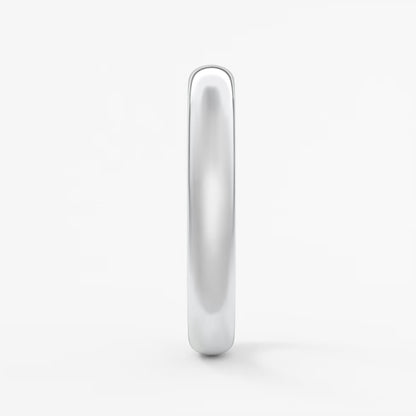 Classic round comfort-fit wedding band