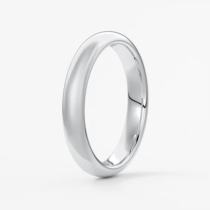 Classic round comfort-fit wedding band