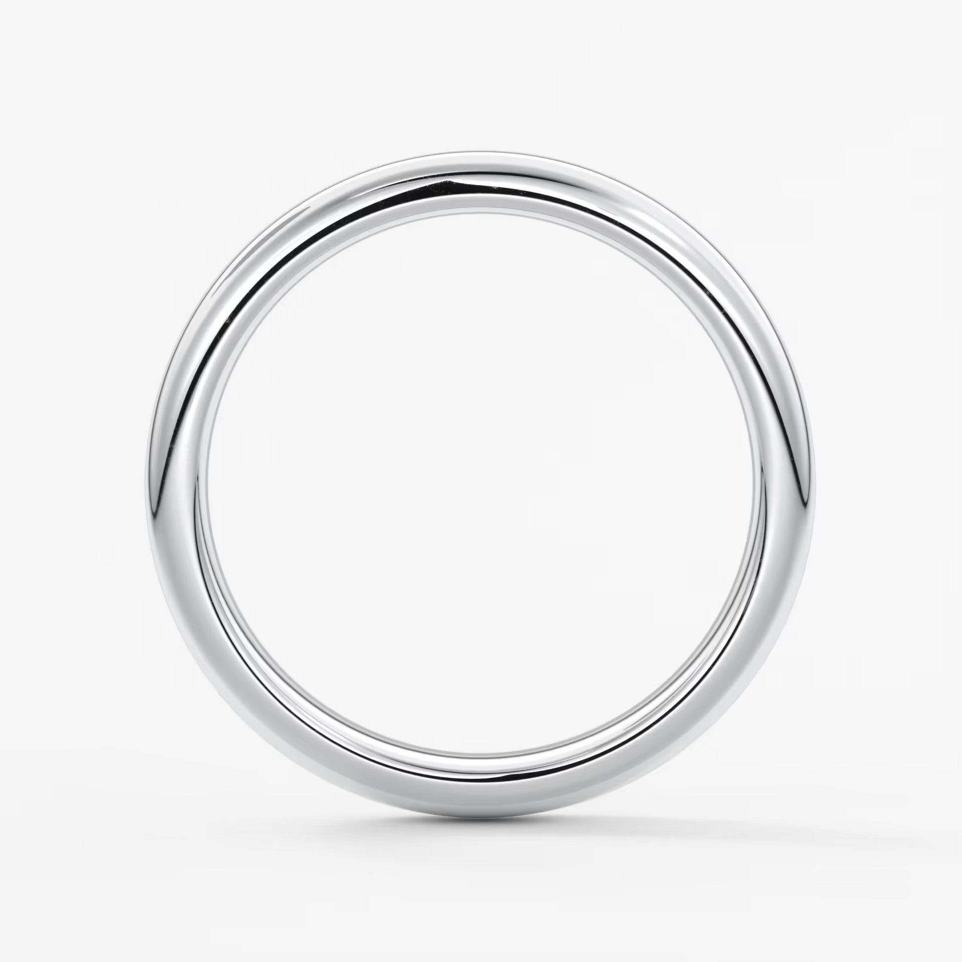 Classic round comfort-fit wedding band
