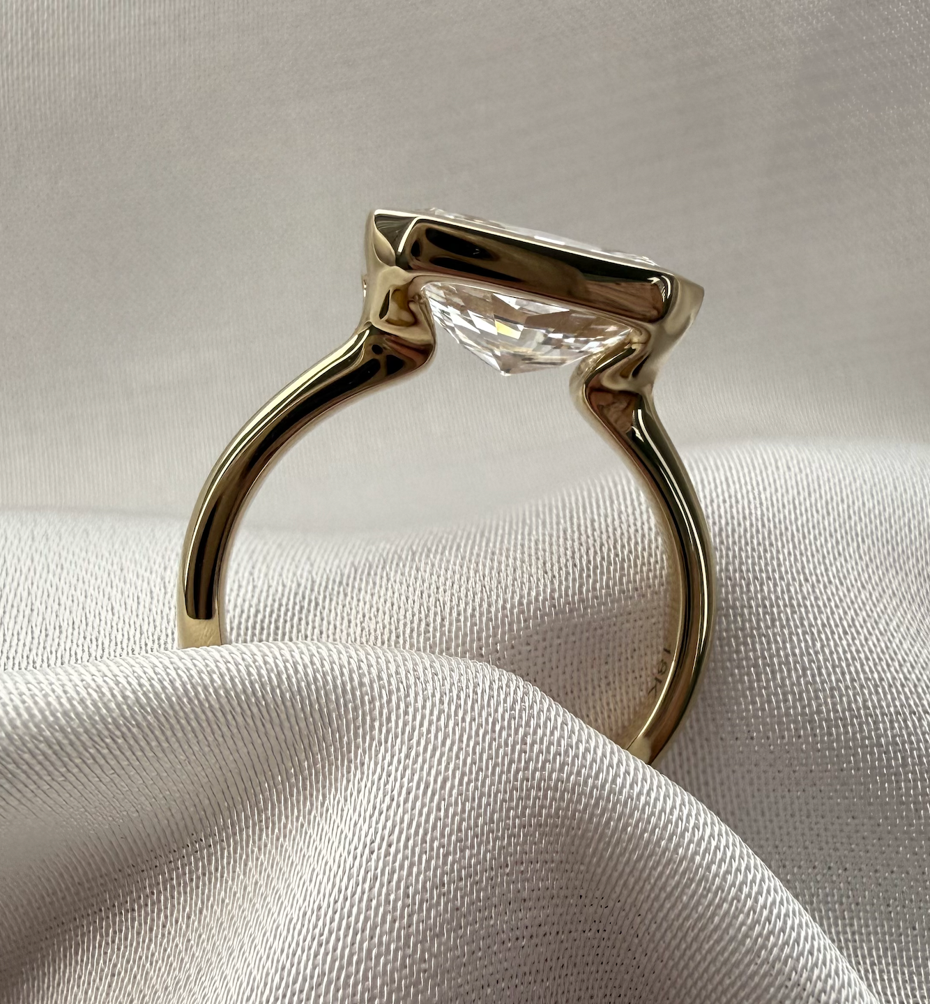 Veda East-West Radiant 3.08ct Engagement Ring