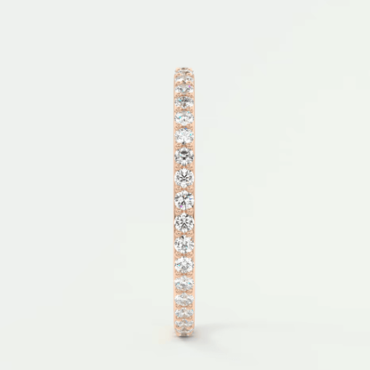 Custom made lunara 1.6mm eternity band | lab-grown or natural diamonds