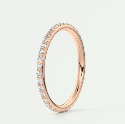Custom made lunara 1.6mm eternity band | lab-grown or natural diamonds