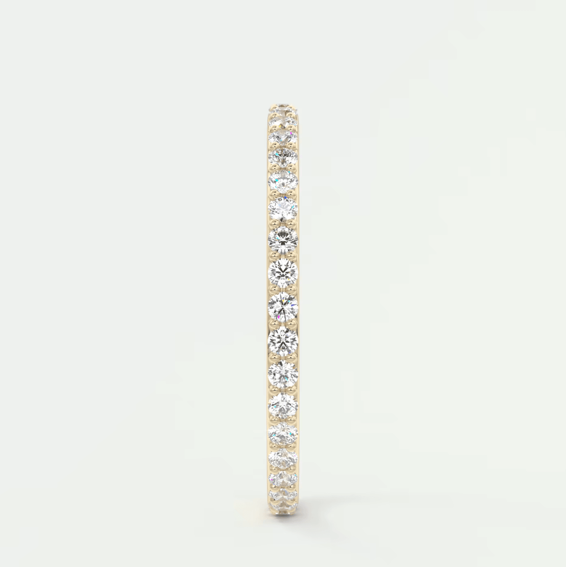 Custom made lunara 1.6mm eternity band | lab-grown or natural diamonds