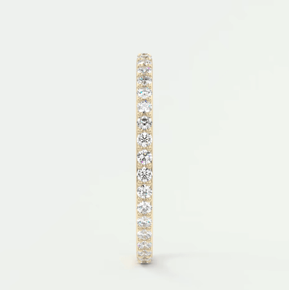 Custom made lunara 1.6mm eternity band | lab-grown or natural diamonds
