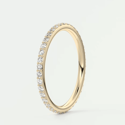 Custom made lunara 1.6mm eternity band | lab-grown or natural diamonds