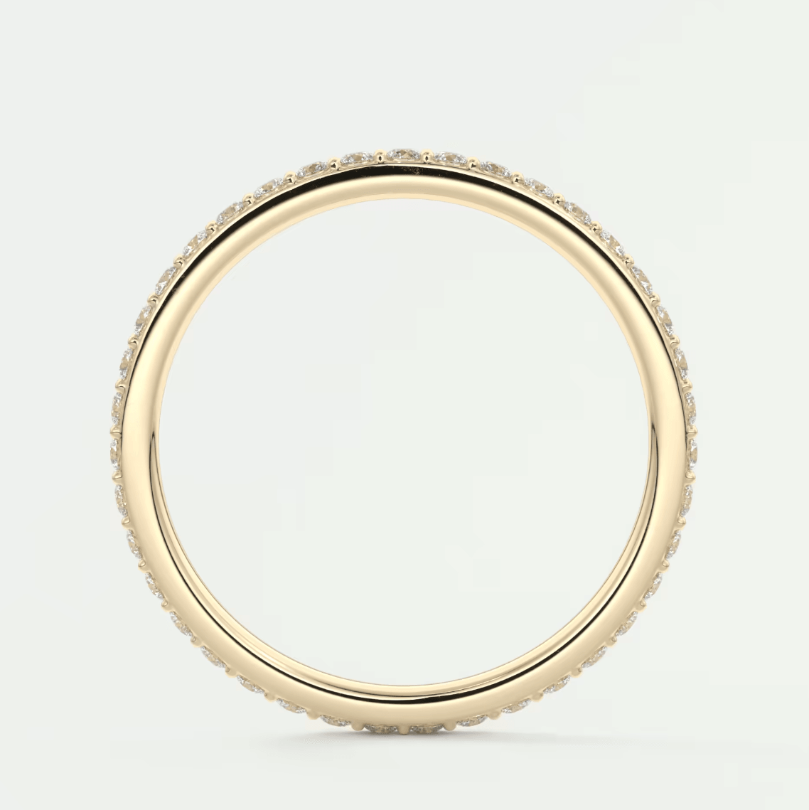 Custom made lunara 1.6mm eternity band | lab-grown or natural diamonds