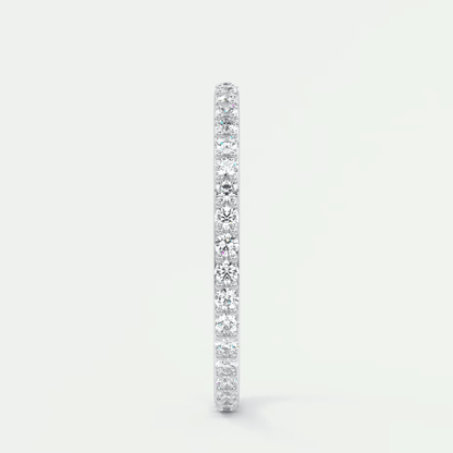 Custom made lunara 1.6mm eternity band | lab-grown or natural diamonds